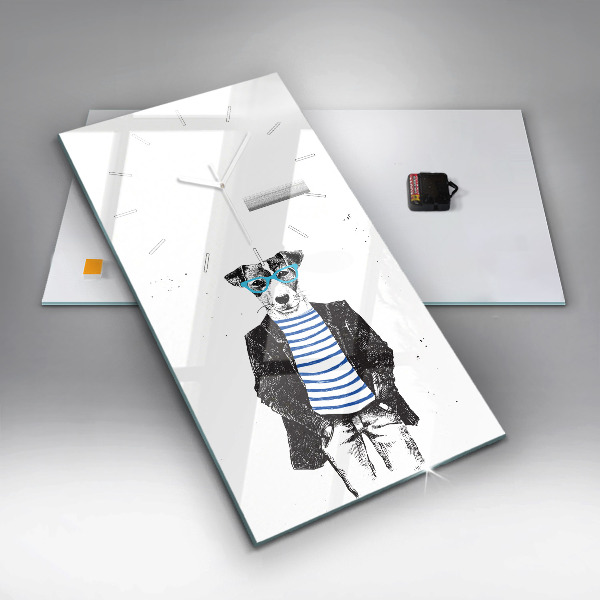 Vertikálne hodiny Pes v ľudskom tele