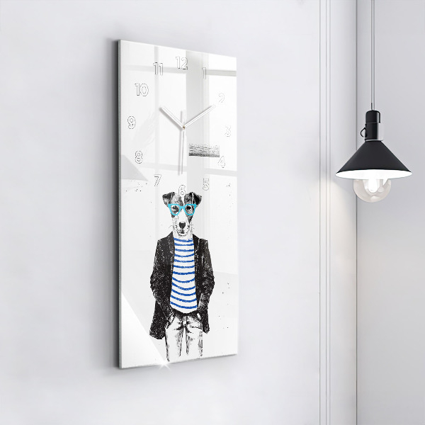Vertikálne hodiny Pes v ľudskom tele