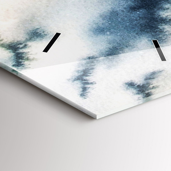 Vertikálne hodiny Zimné jazero Łódka