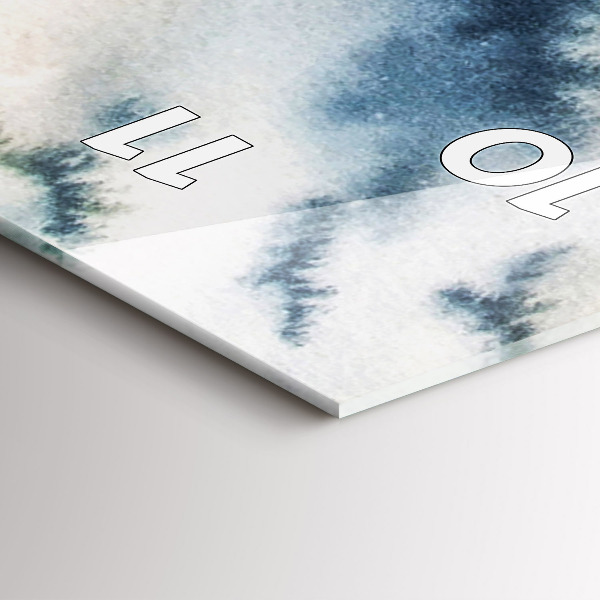 Vertikálne hodiny Zimné jazero Łódka