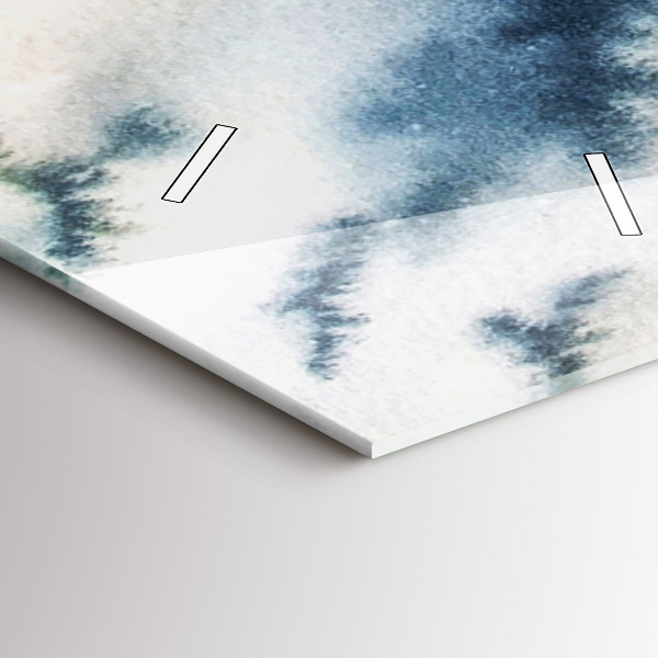 Vertikálne hodiny Zimné jazero Łódka