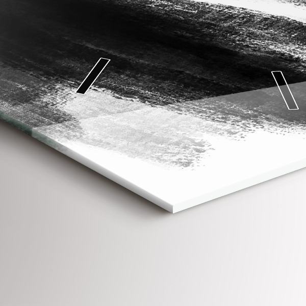 Vertikálne hodiny Žena v čiernej a bielej