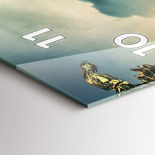 Vertikálne hodiny Perspektíva vĺn západu slnka