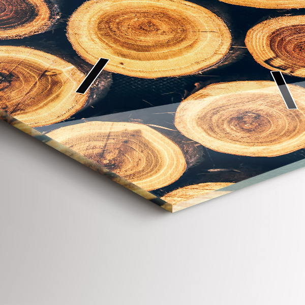 Vertikálne hodiny Drevo