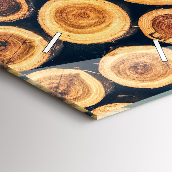 Vertikálne hodiny Drevo