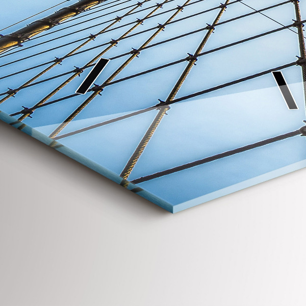 Vertikálne hodiny Brooklynský most NYC