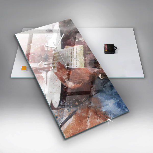 Vertikálne hodiny Vizualizácia gitary