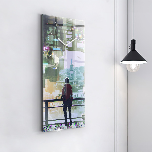 Vertikálne hodiny Kyberpunk