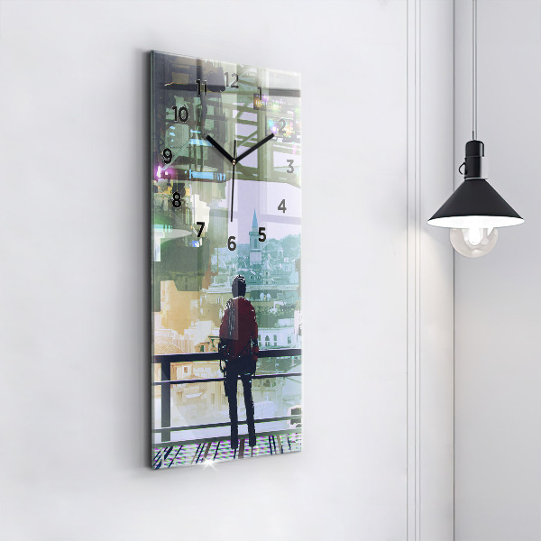 Vertikálne hodiny Kyberpunk