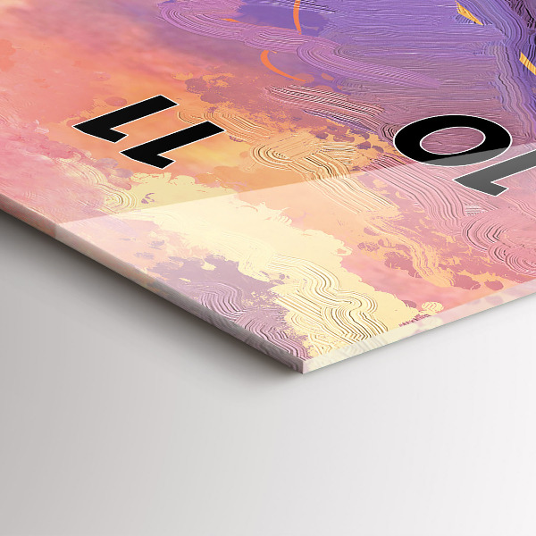 Vertikálne hodiny Lúka pri západe slnka