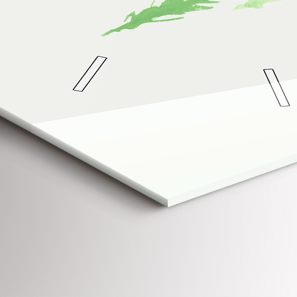 Vertikálne hodiny Zelená lesná maľba