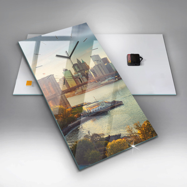 Vertikálne hodiny New York Manhattan