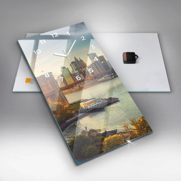 Vertikálne hodiny New York Manhattan