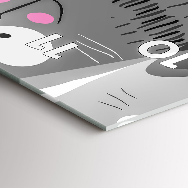 Vertikálne hodiny Bezšvový vzor s mačkami