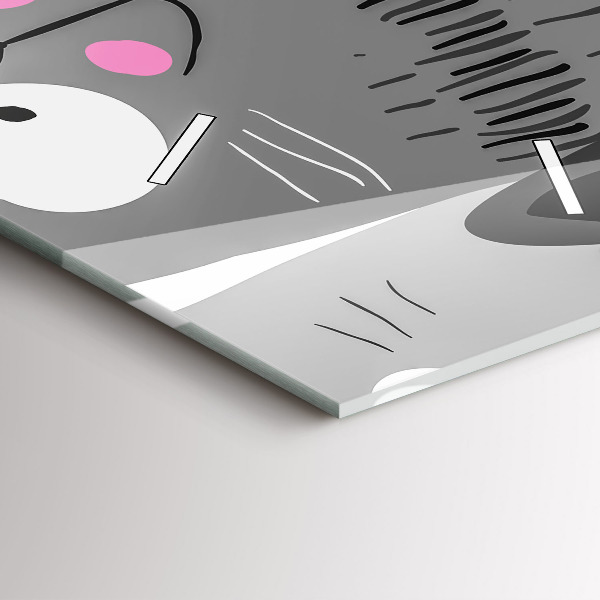 Vertikálne hodiny Bezšvový vzor s mačkami