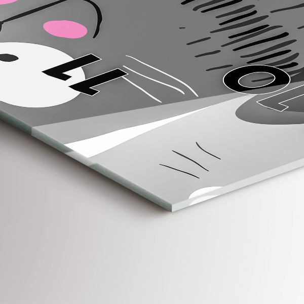 Vertikálne hodiny Bezšvový vzor s mačkami