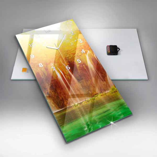 Vertikálne hodiny Pohľad na vodopád