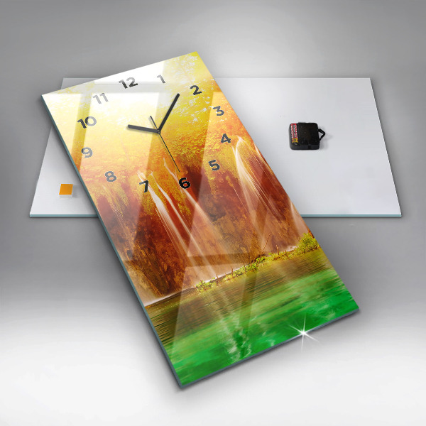 Vertikálne hodiny Pohľad na vodopád