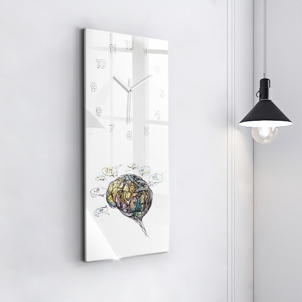Vertikálne hodiny Umelecké znázornenie mozgu