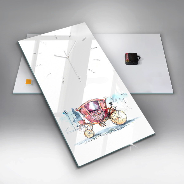 Vertikálne hodiny Staroveký kočiar kráľovnej