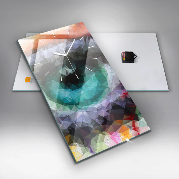 Vertikálne hodiny Farebné ľudské oko