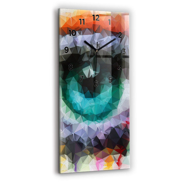 Vertikálne hodiny Farebné ľudské oko