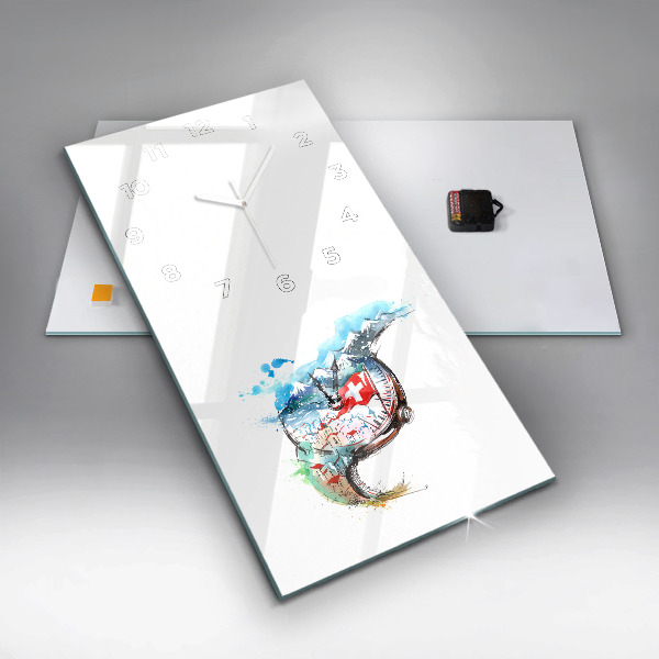 Vertikálne hodiny Švajčiarske hodinky