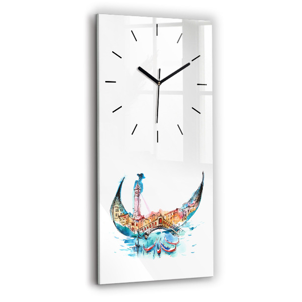 Vertikálne hodiny Taliansko – Benátska gondola