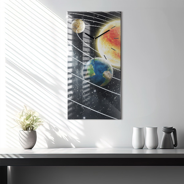 Vertikálne hodiny Slnečná sústava