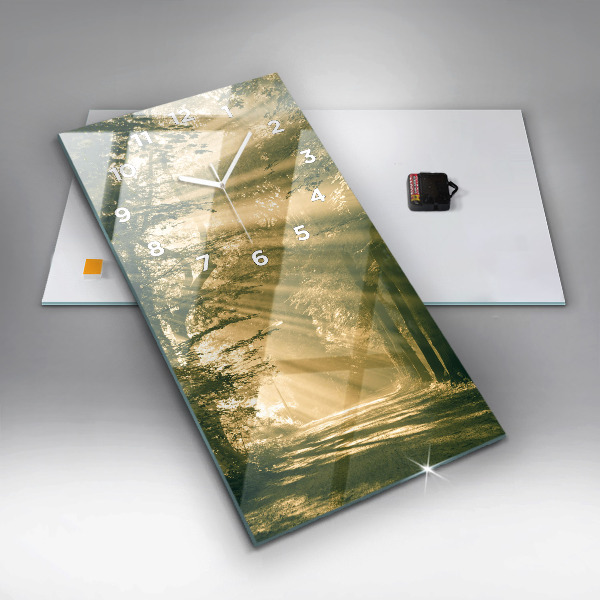 Vertikálne hodiny Lesné slnečné lúče