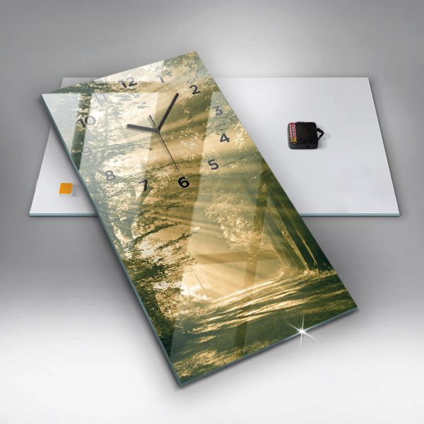 Vertikálne hodiny Lesné slnečné lúče