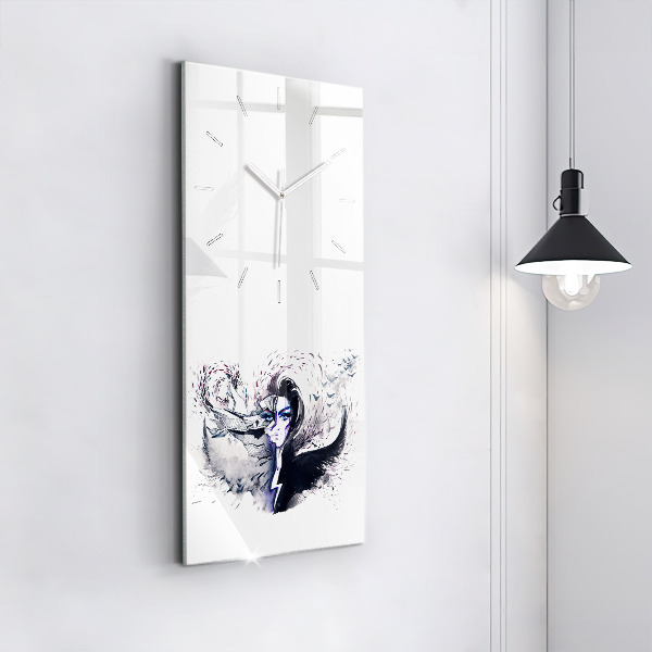 Vertikálne hodiny Ženy ilustrácie