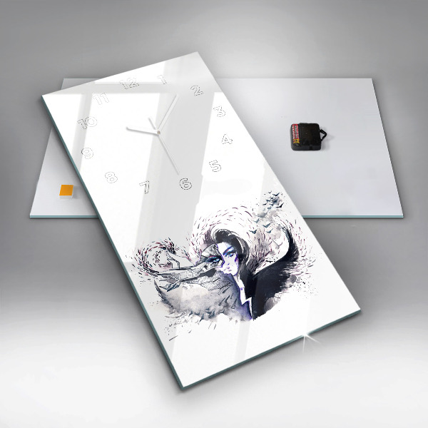 Vertikálne hodiny Ženy ilustrácie