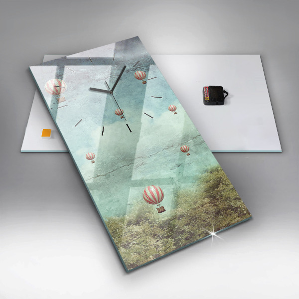 Vertikálne hodiny Maľované balóny