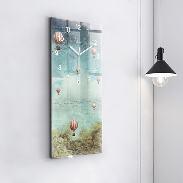 Vertikálne hodiny Maľované balóny