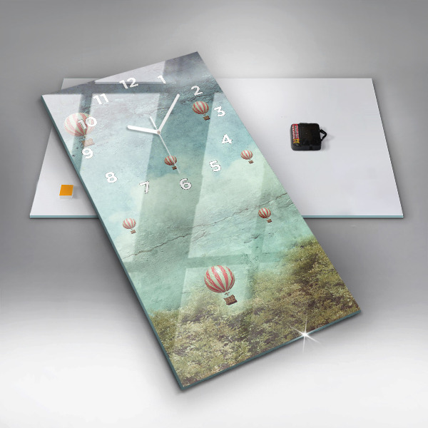 Vertikálne hodiny Maľované balóny