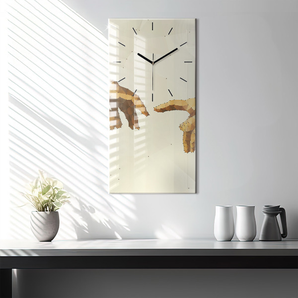 Vertikálne hodiny Stvorenie Adama