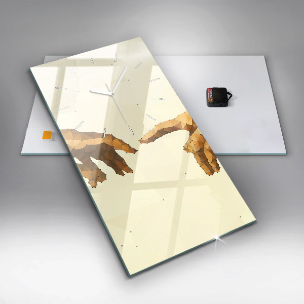 Vertikálne hodiny Stvorenie Adama