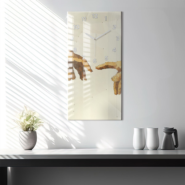 Vertikálne hodiny Stvorenie Adama