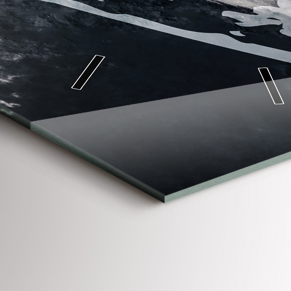 Vertikálne hodiny Žena – akvarely