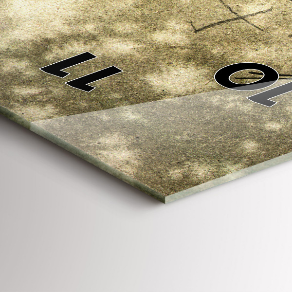 Vertikálne hodiny Park a stromy v sépiovej farbe