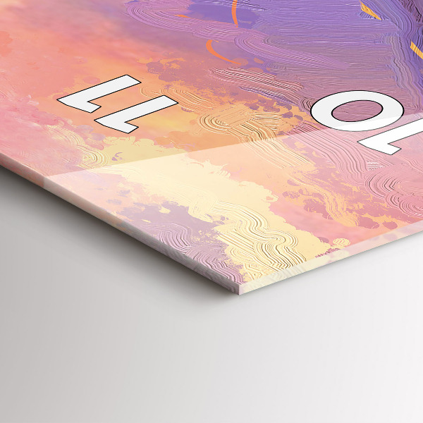 Vertikálne hodiny Krajina prírody a kvetov