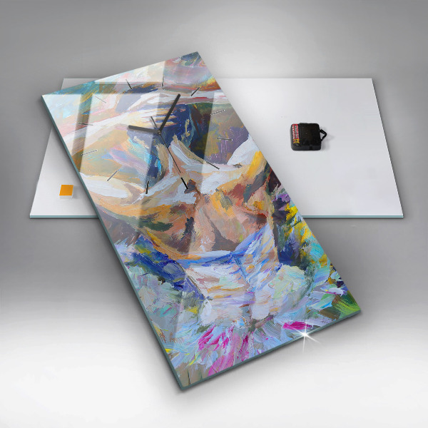 Vertikálne hodiny Maľovaná balerína