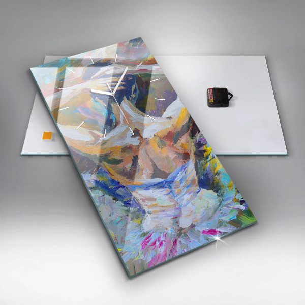 Vertikálne hodiny Maľovaná balerína