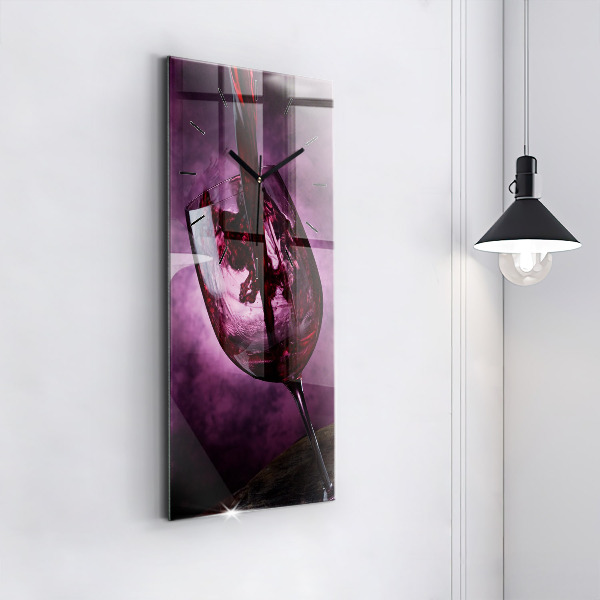 Vertikálne hodiny Pohár na víno