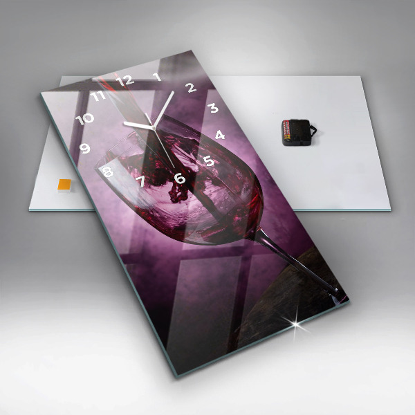 Vertikálne hodiny Pohár na víno