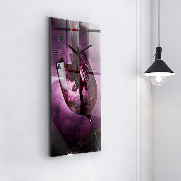 Vertikálne hodiny Pohár na víno