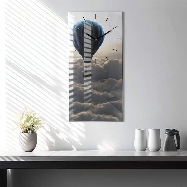 Vertikálne hodiny Balón na oblohe