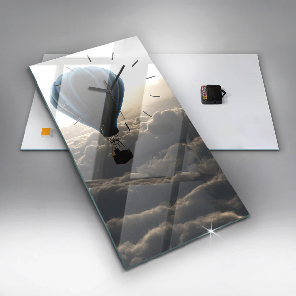 Vertikálne hodiny Balón na oblohe