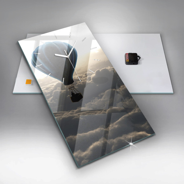 Vertikálne hodiny Balón na oblohe